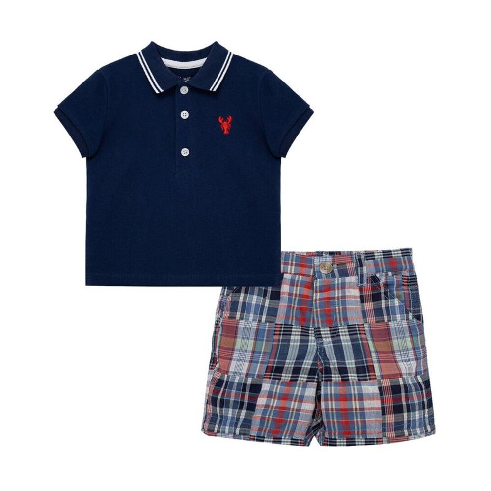 Little Me Boys  Lobster Polo Short Set